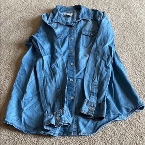 Long sleeve button up top